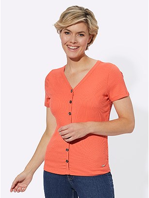Ribbed Button Up Top product image (441920.OR.1.1_WithBackground)