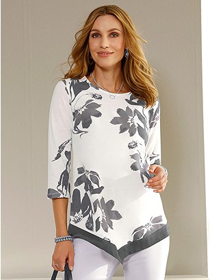 Floral Asymmetrical Top product image (442329.ECPR.1S)