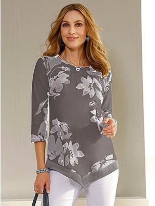 Floral Asymmetrical Top product image (442329.GYPR.1S)