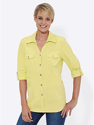 Collared Button Up Blouse product image (443671.YL.1.1_WithBackground)