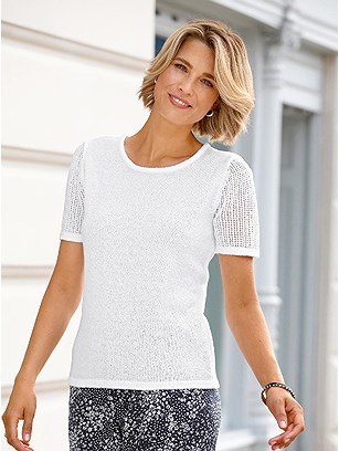 Short Sleeve Knitted Sweater product image (444471.WH.1.5_WithBackground)