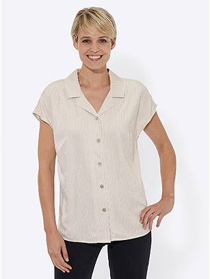 Striped Button Up Blouse product image (445698.SAST.1.1_WithBackground)