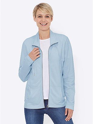Stand-Up Collar Cardigan product image (445961.LB.3.8_WithBackground)