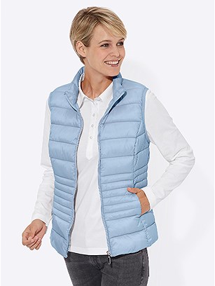 Stand Up Collar Quilted Vest product image (446239.LB.1.2_WithBackground)
