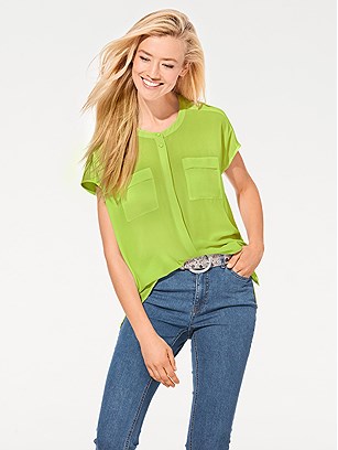 Oversized blouse product image (448604.LGGR.1.1_WithBackground)