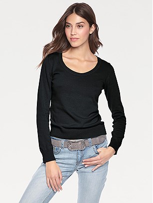Round Neck Sweater product image (473254.BK.1.23_WithBackground)