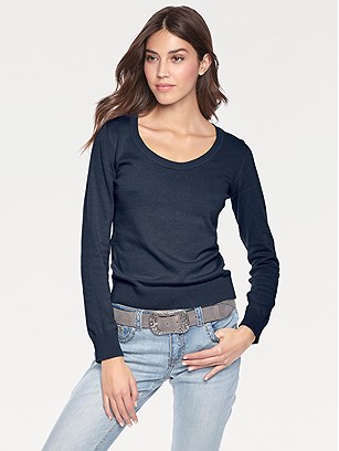 Round Neck Sweater product image (473254.NV.1.23_WithBackground)