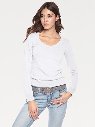 Round Neck Sweater product image (473254.WH.1.23_WithBackground)