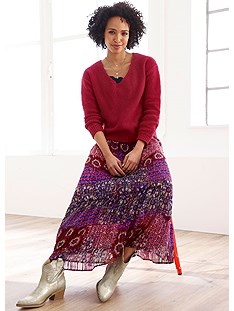 Floral Boho Maxi Skirt product image (504059.RDMU.11)