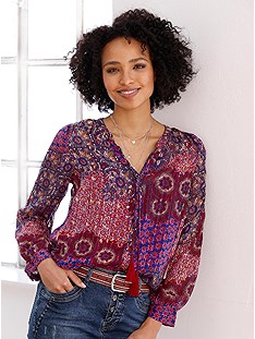 Floral Boho Print Blouse product image (504063.RDMU.1.10_WithBackground)