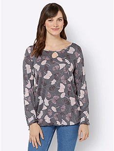 Leaf Print Tee product image (505184.GYMV.3.8_WithBackground)