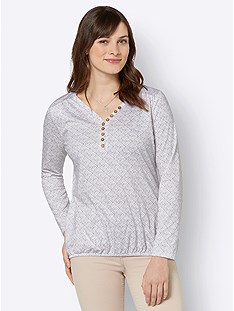 Patterned Long Sleeve Top product image (505263.ECDT.3.1_WithBackground)