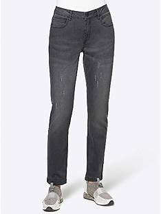 Distressed Slim Fit Jeans product image (505386.GY.3.1_WithBackground)