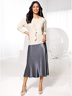 Flowy Satin Skirt product image (505463.CHAR.1.10_WithBackground)