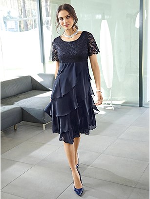 Ruffled Lace Dress product image (505749.NV.1.8_WithBackground)