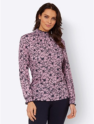 Floral High Neck Top product image (505759.MVPR.4.8_WithBackground)