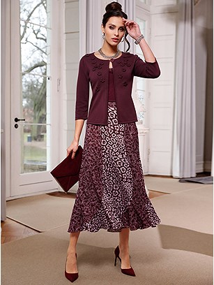 Print Mix Flared Skirt product image (505763.BUMV.1.9_S)