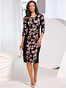 Floral Panel Dress product image (505858.BKPR.1S)