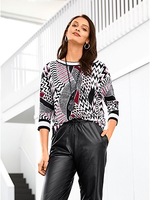 Mixed Pattern Sweater product image (505928.BRPR.1M)