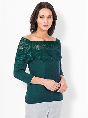 Lace Insert Sweater product image (505933.PE.4.6_WithBackground)