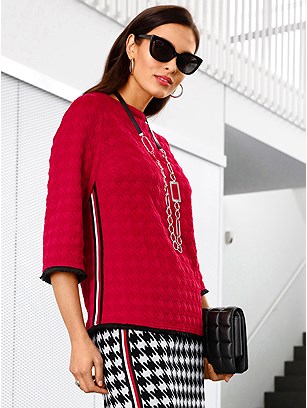 Houndstooth Top product image (505984.RD.1S)