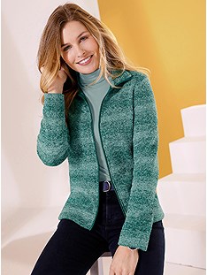Knitted Fleece Zip Cardigan product image (506255.DGMO.2.1_WithBackground)