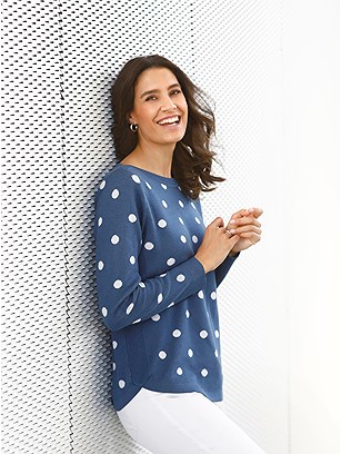 Polka Dot Sweater product image (506404.DBMU.1.7_WithBackground)