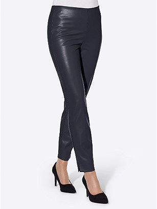 Cropped Faux Leather Pants product image (506459.NV.1.7_WithBackground)