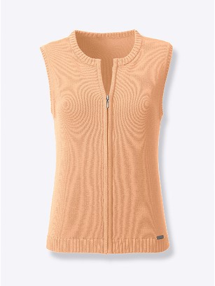 Zip Up Knitted Vest product image (506798.AP.1.7_WithBackground)