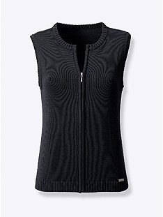 Zip Up Knitted Vest product image (506798.BK.1.7_WithBackground)