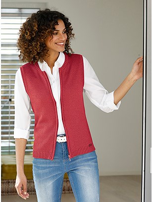 Zip Up Knitted Vest product image (506798.CO.1.8_WithBackground)