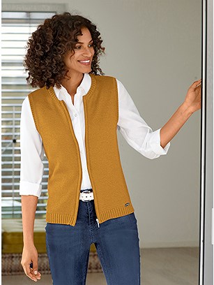 Zip Up Knitted Vest product image (506798.DKYL.1.10_WithBackground)