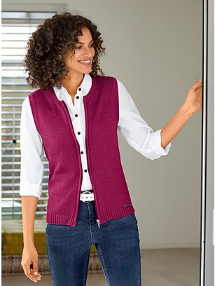 Zip Up Knitted Vest product image (506798.FS.2.8_WithBackground)