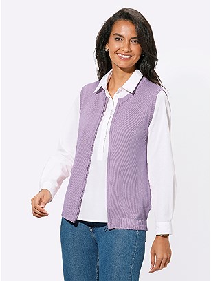 Zip Up Knitted Vest product image (506798.LI.1.1_WithBackground)