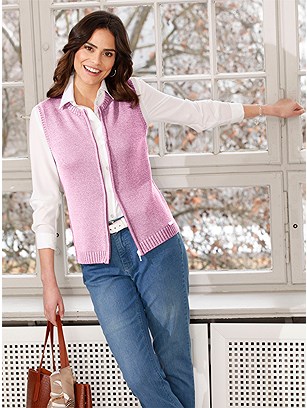 Zip Up Knitted Vest product image (506798.OLRS.1.10_WithBackground)