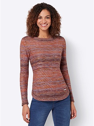 Mottled Stripe Sweater product image (507477.PYMO.3.1_WithBackground)