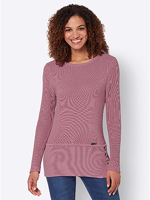 Ribbed Button Detail Sweater product image (507519.ODRS.3.1_WithBackground)