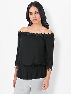 Lace Off Shoulder Top product image (508043.BK.3.1_WithBackground)