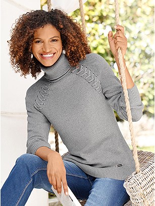 Crossed Stitch Sweater product image (508185.GYMO.1.1_WithBackground)