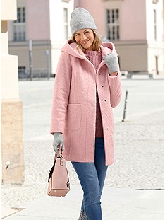 Textured Long Hood Jacket product image (523702.HYDR.1M)