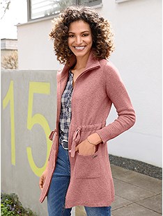 Drawstring Long Cardigan product image (523998.WR.1.1_WithBackground)