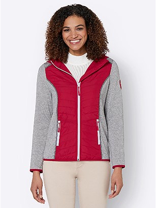 Layered Look Fleece Cardigan  product image (524149.RDSN.3.1_WithBackground)