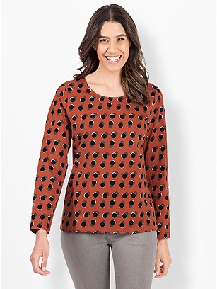 Long Sleeve Polka Dot Top product image (524421.RUMU.3.1_WithBackground)