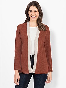 Contrast Trim Cardigan product image (524423.RUMO.3.1_WithBackground)