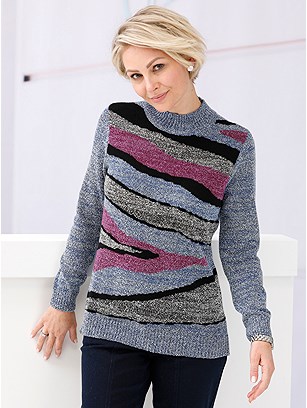 Mix Print Sweater product image (524840.BLMO.1SS)