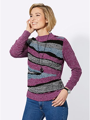 Mix Print Sweater product image (524840.MVMO.2.27_WithBackground)