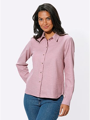 Mottled Button Up Blouse product image (525163.RSMO.1.1_WithBackground)