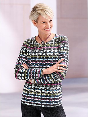 Houndstooth Mix Top product image (526086.ECBP.J)