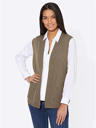 Ribbed Patch Pocket Sweater Vest product image (526149.BE.1.2_WithBackground)