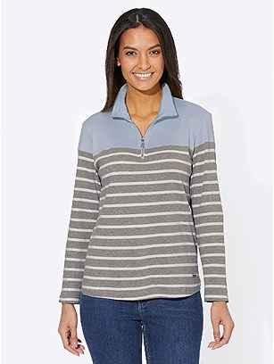 Striped Zip Sweatshirt product image (526198.IBST.2.1_WithBackground)